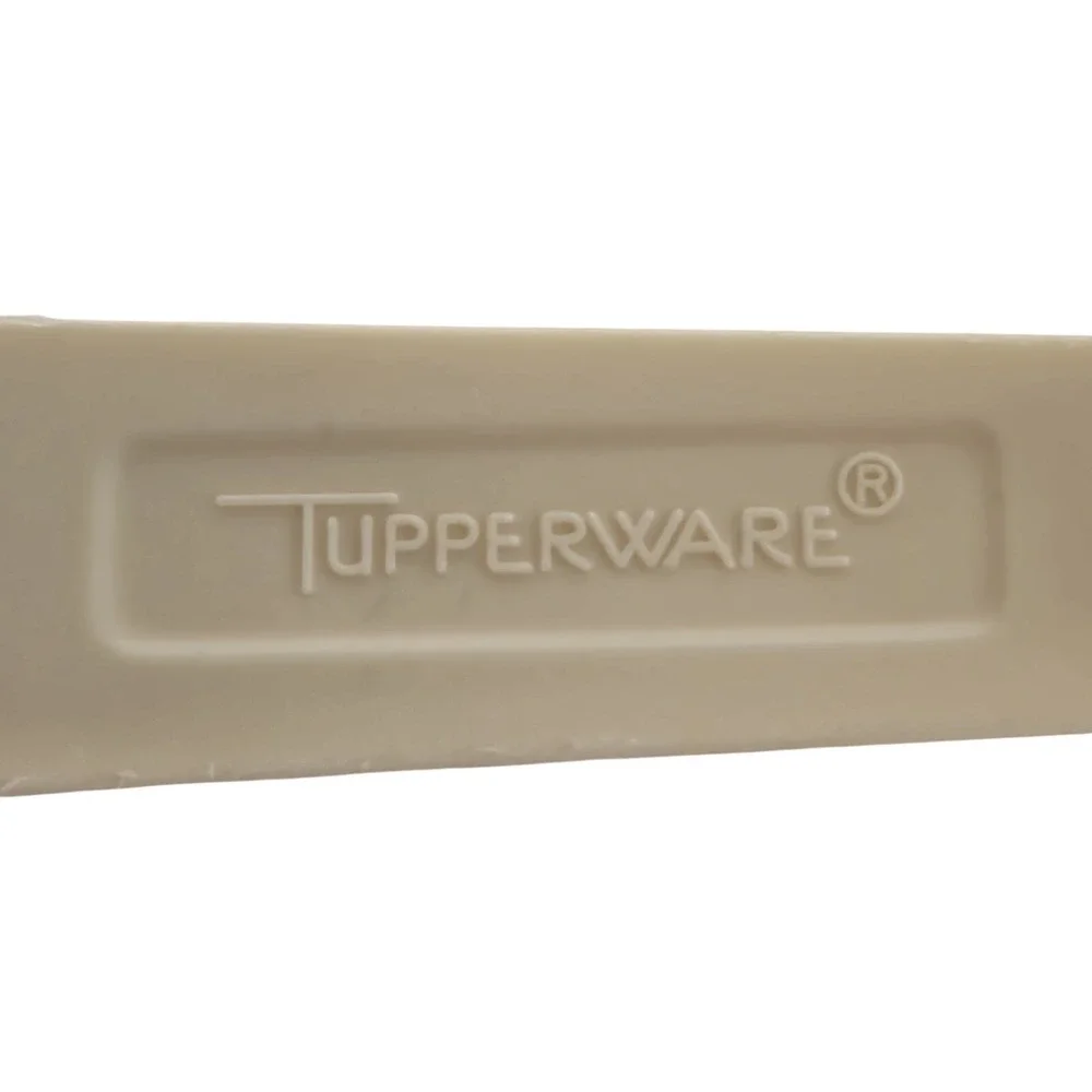 Vintage Tupperware Beige D-Style Measuring Spoons Set of 5 with D-Ring
